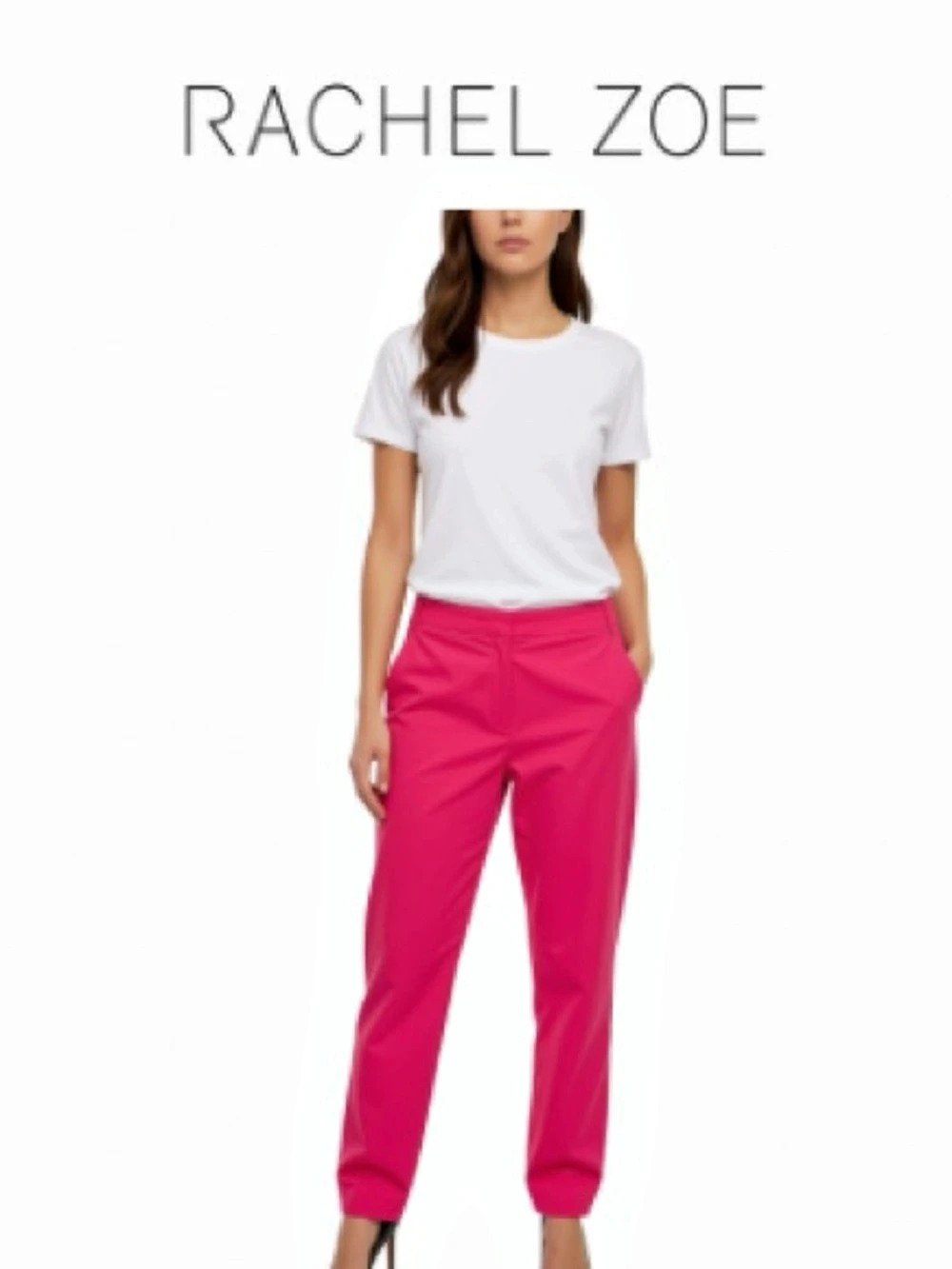 Rachel Zoe Pink Cropped Pants Waist US 10